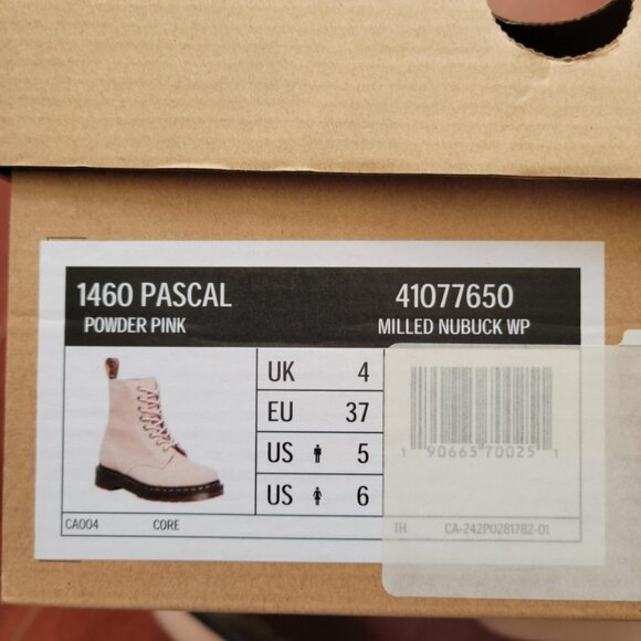 Dr. Martens Pascal Nubuck Leather Boots - Powder Pink - Picture 6 of 6